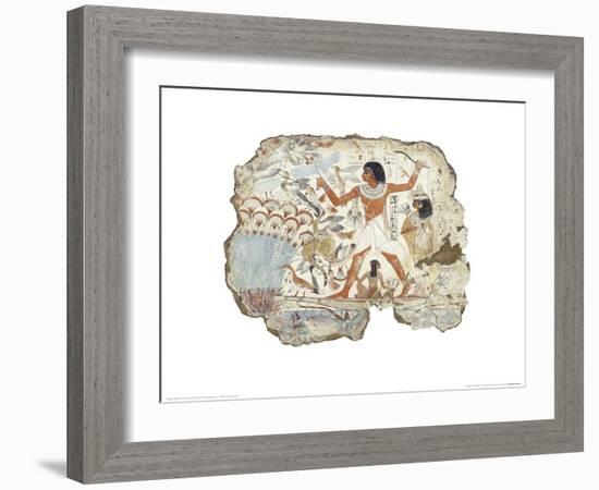 Fowling in the Marshes-null-Framed Art Print