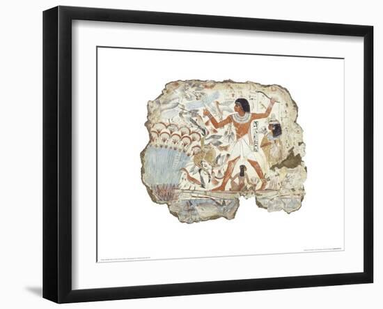 Fowling in the Marshes-null-Framed Art Print