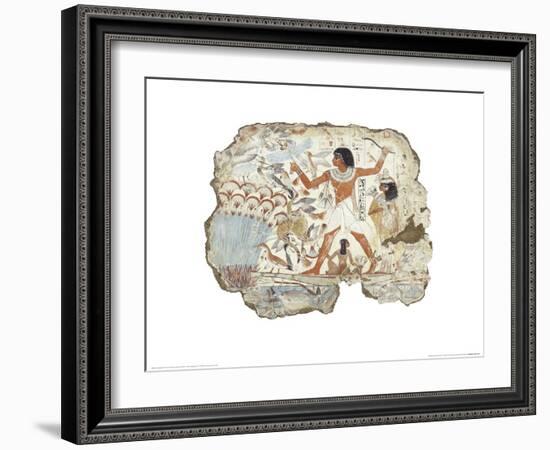 Fowling in the Marshes-null-Framed Art Print