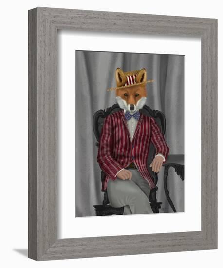 Fox 1920s Gentleman-Fab Funky-Framed Art Print