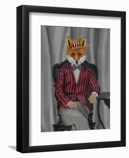 Fox 1920s Gentleman-Fab Funky-Framed Art Print