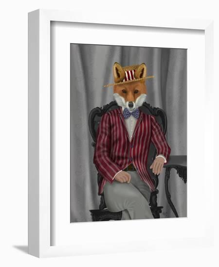 Fox 1920s Gentleman-Fab Funky-Framed Art Print