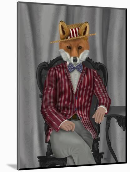 Fox 1920s Gentleman-Fab Funky-Mounted Art Print