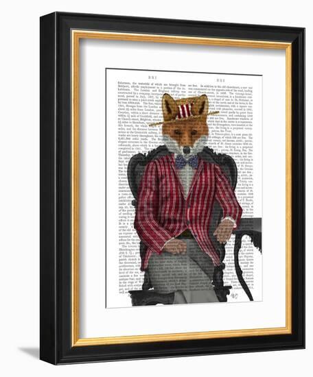 Fox 1920s Gentleman-Fab Funky-Framed Art Print