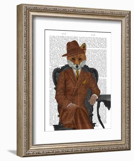 Fox 1930s Gentleman-Fab Funky-Framed Art Print