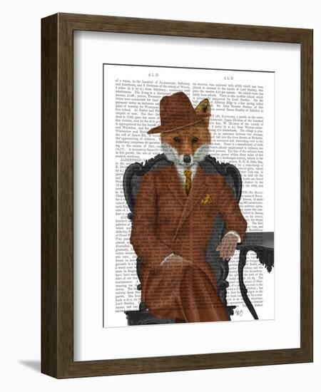 Fox 1930s Gentleman-Fab Funky-Framed Art Print