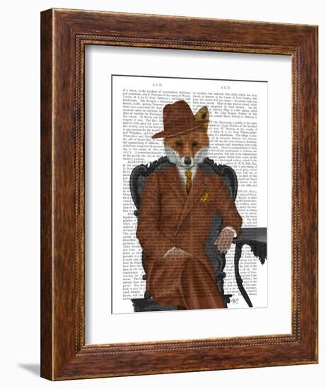 Fox 1930s Gentleman-Fab Funky-Framed Art Print