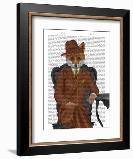 Fox 1930s Gentleman-Fab Funky-Framed Art Print