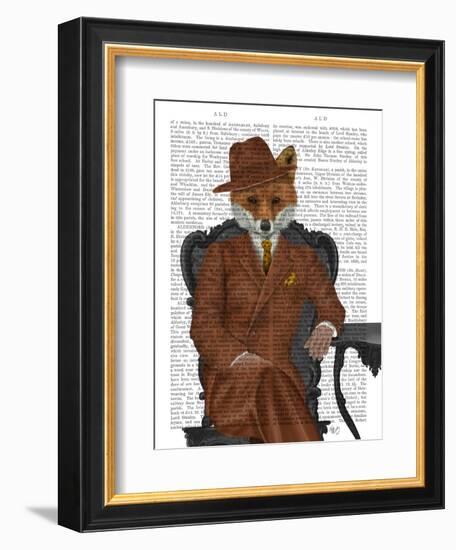 Fox 1930s Gentleman-Fab Funky-Framed Art Print