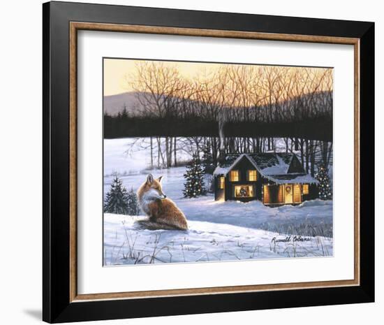 Fox and Cabin-Russell Cobane-Framed Giclee Print