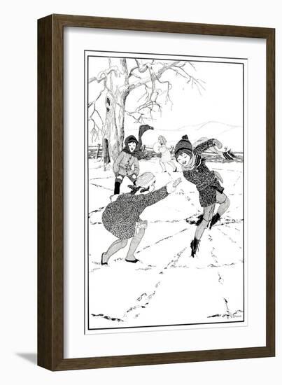 Fox and Geese - Child Life-Vera Stone-Framed Giclee Print