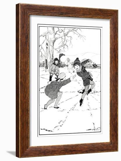 Fox and Geese - Child Life-Vera Stone-Framed Giclee Print