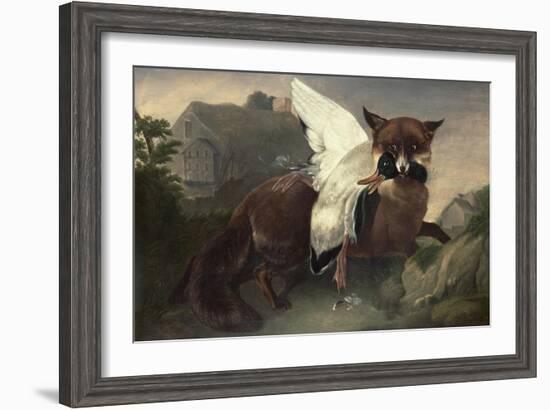 Fox and Goose, C.1835-John James Audubon-Framed Giclee Print