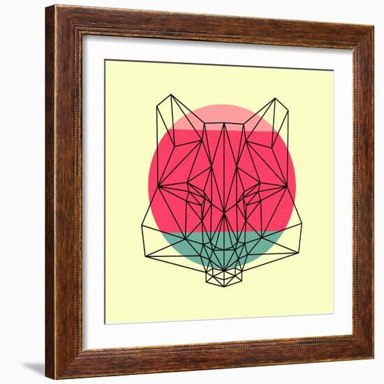 Fox and Sunset-Lisa Kroll-Framed Art Print