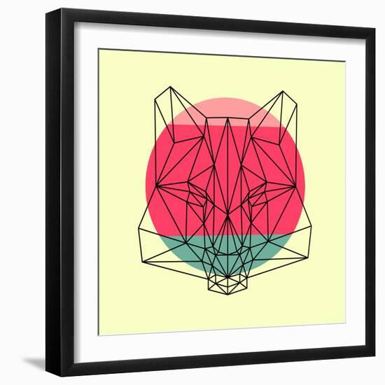 Fox and Sunset-Lisa Kroll-Framed Art Print