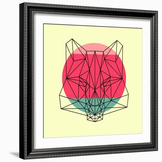 Fox and Sunset-Lisa Kroll-Framed Art Print