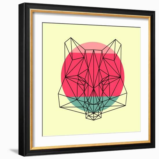 Fox and Sunset-Lisa Kroll-Framed Art Print