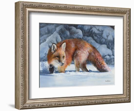 Fox at the Pines-Kevin Daniel-Framed Giclee Print