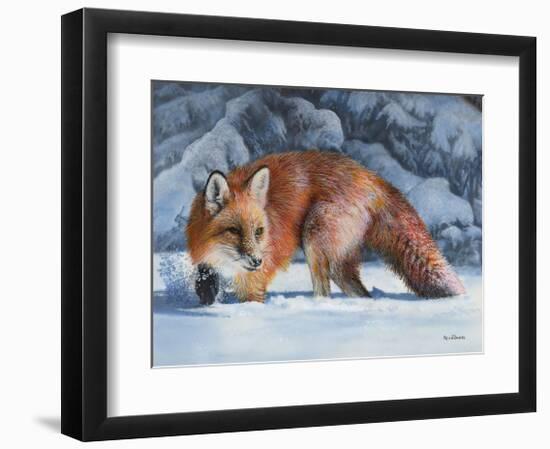 Fox at the Pines-Kevin Daniel-Framed Giclee Print