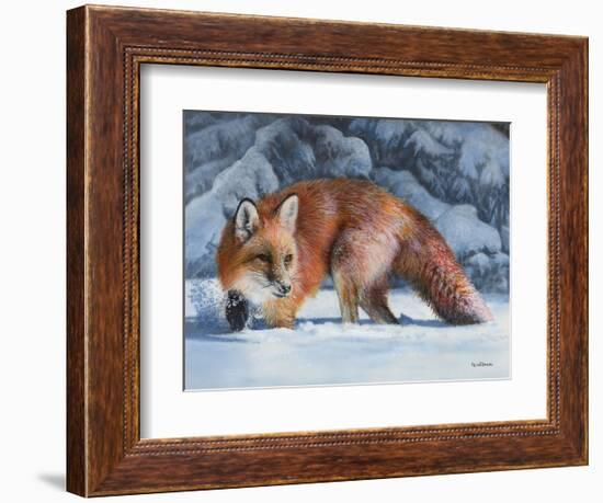 Fox at the Pines-Kevin Daniel-Framed Art Print