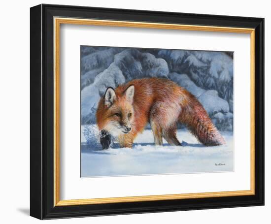 Fox at the Pines-Kevin Daniel-Framed Art Print