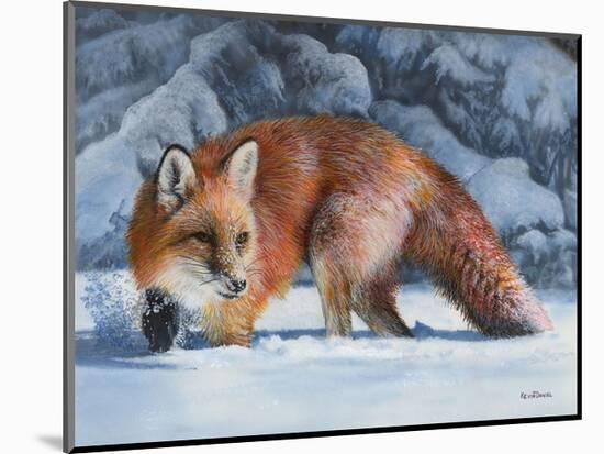 Fox at the Pines-Kevin Daniel-Mounted Art Print