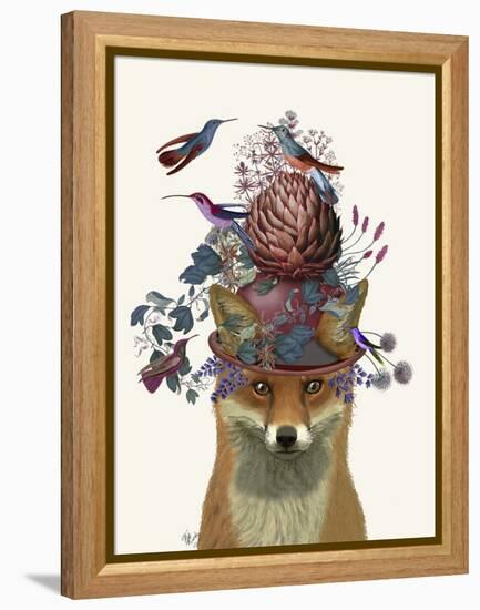 Fox Birdkeeper with Artichoke-null-Framed Stretched Canvas