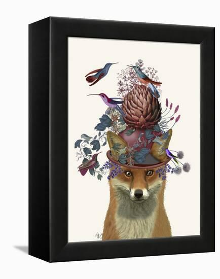 Fox Birdkeeper with Artichoke-null-Framed Stretched Canvas