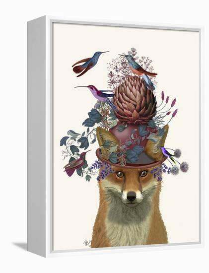 Fox Birdkeeper with Artichoke-null-Framed Stretched Canvas