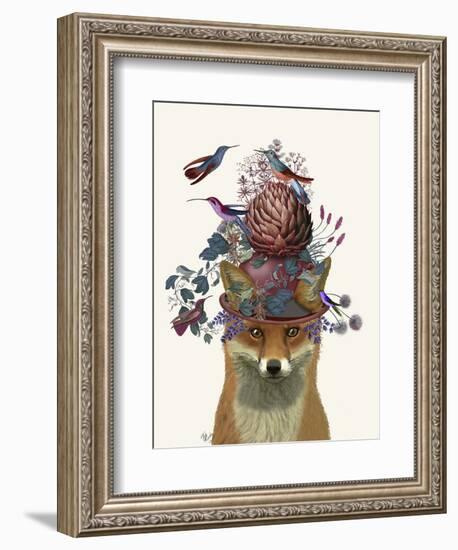 Fox Birdkeeper with Artichoke-null-Framed Premium Giclee Print