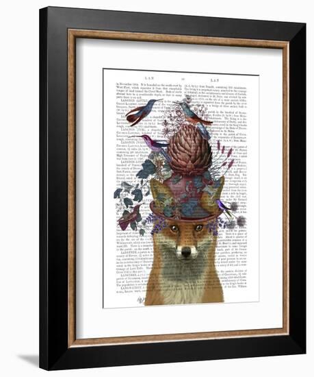 Fox Birdkeeper with Artichoke--Framed Art Print