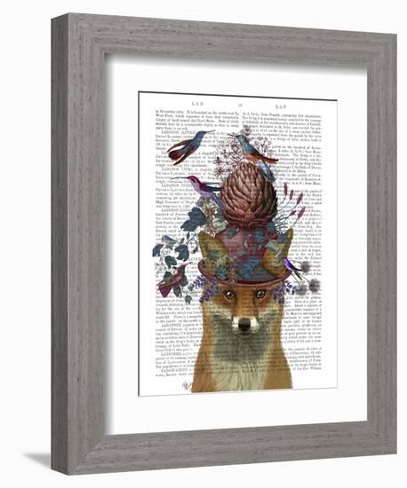 Fox Birdkeeper with Artichoke-null-Framed Premium Giclee Print