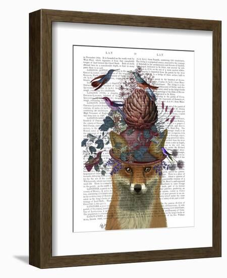 Fox Birdkeeper with Artichoke-null-Framed Premium Giclee Print