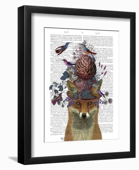 Fox Birdkeeper with Artichoke-null-Framed Premium Giclee Print