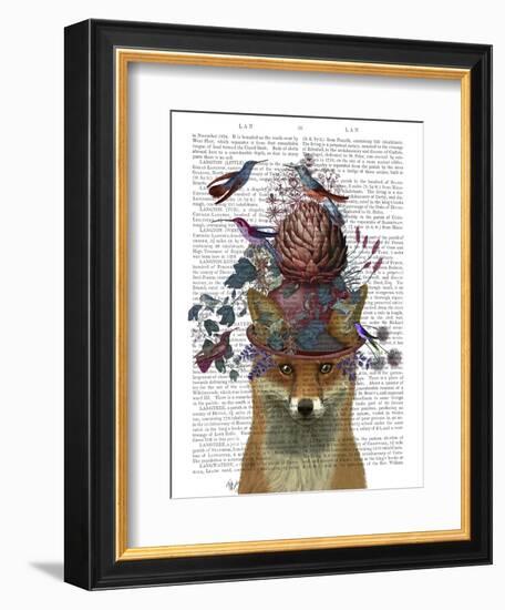 Fox Birdkeeper with Artichoke-null-Framed Premium Giclee Print