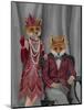Fox Couple 1920s-Fab Funky-Mounted Art Print