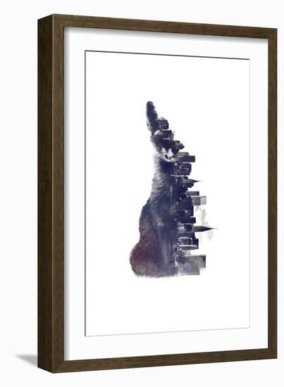 Fox from the City-Robert Farkas-Framed Giclee Print