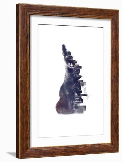 Fox from the City-Robert Farkas-Framed Giclee Print