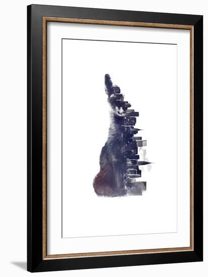 Fox from the City-Robert Farkas-Framed Giclee Print