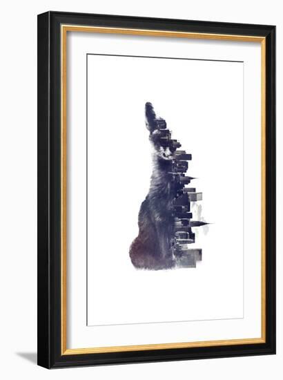 Fox from the City-Robert Farkas-Framed Giclee Print