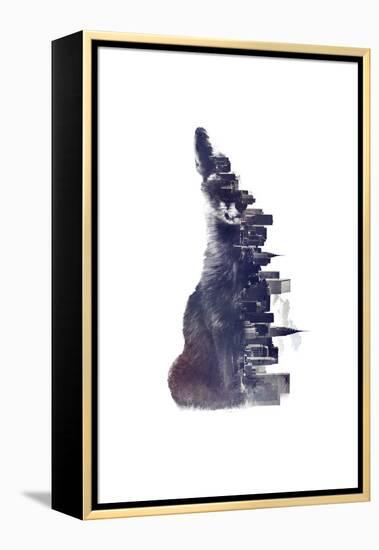 Fox from the City-Robert Farkas-Framed Premier Image Canvas