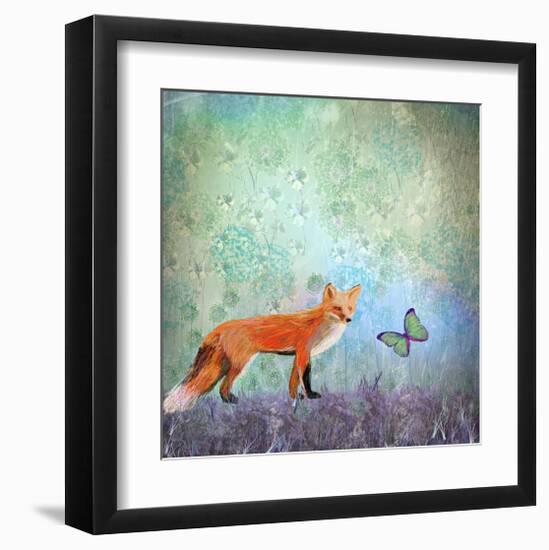 Fox Games-Claire Westwood-Framed Art Print