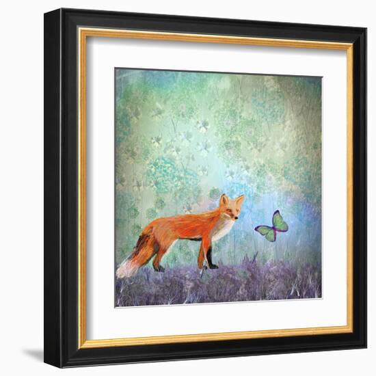 Fox Games-Claire Westwood-Framed Art Print