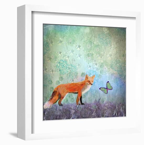 Fox Games-Claire Westwood-Framed Art Print