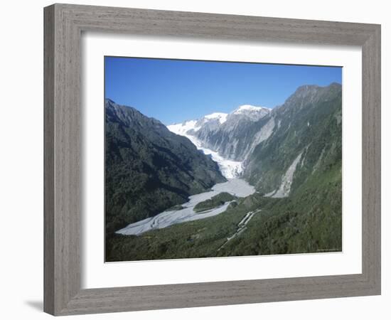 Fox Glacier, Westland, West Coast, South Island, New Zealand-D H Webster-Framed Photographic Print