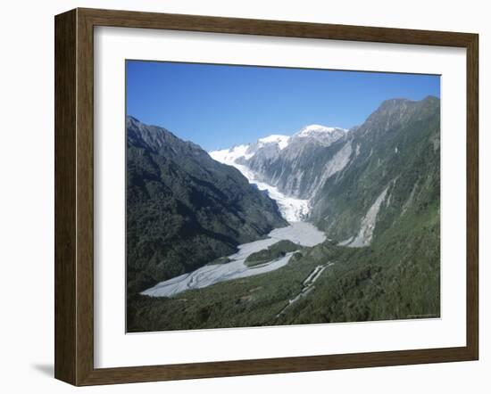 Fox Glacier, Westland, West Coast, South Island, New Zealand-D H Webster-Framed Photographic Print