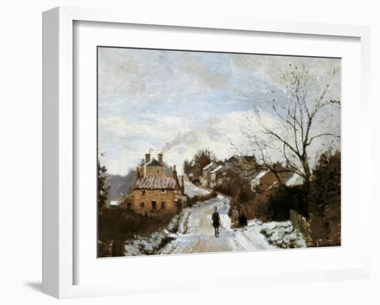 Fox Hill, Upper Norwood-Camille Pissarro-Framed Art Print