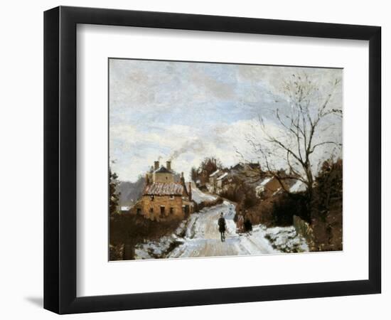 Fox Hill, Upper Norwood-Camille Pissarro-Framed Art Print