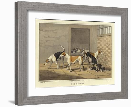 Fox Hounds-Henry Thomas Alken-Framed Giclee Print