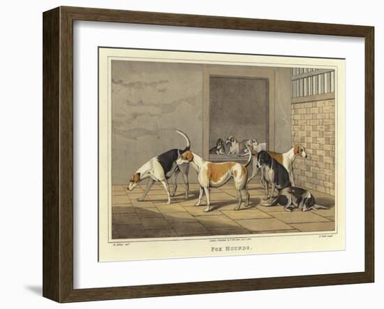 Fox Hounds-Henry Thomas Alken-Framed Giclee Print